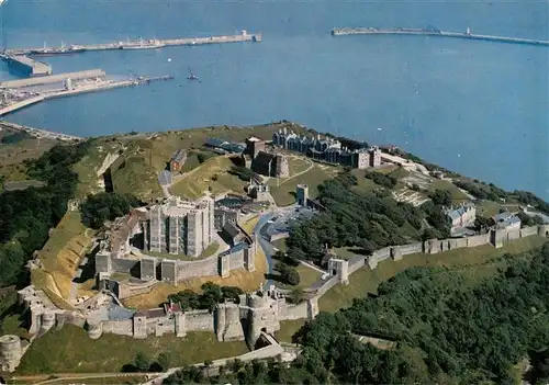 AK / Ansichtskarte  Dover__Kent_UK Castle aerial view