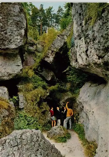 AK / Ansichtskarte  Pottenstein_Oberfranken Teufelshoehle