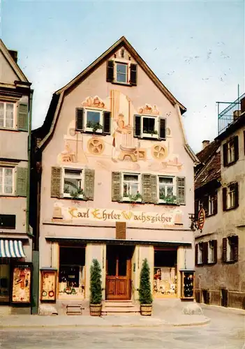 AK / Ansichtskarte  BAD_MERGENTHEIM Haus Ehrler am Markt Wachszieherei