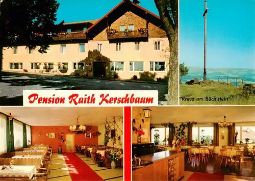 AK / Ansichtskarte  Kerschbaum_Grattersdorf Pension Raith Gastraum Kreuz am Buechlstein