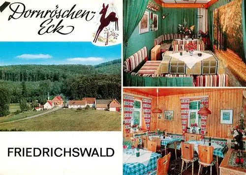 AK / Ansichtskarte  Friedrichswald_Rinteln Dornroeschen-Eck Waldgasthaus und Pension