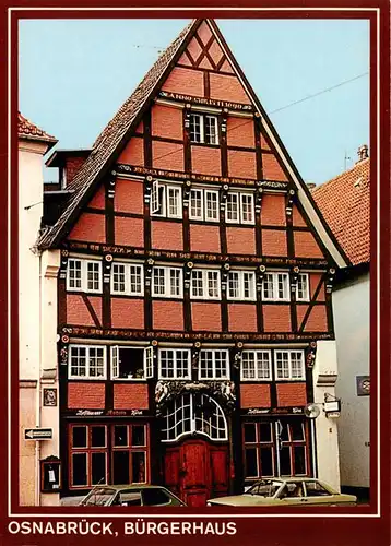 AK / Ansichtskarte 73951727 Osnabrueck Buergerhaus Fachwerkhaus Altstadt