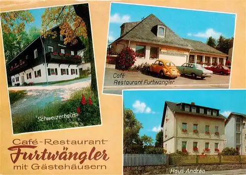 AK / Ansichtskarte 73951732 Alexandersbad_Bad Café Restaurant Furtwaengler mit Gaestehaeusern