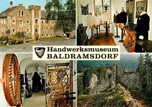 AK / Ansichtskarte  Baldramsdorf_Kaernten Handwerksmuseum Schneiderei Wagnerei Schmiede Ruine Ortenburg