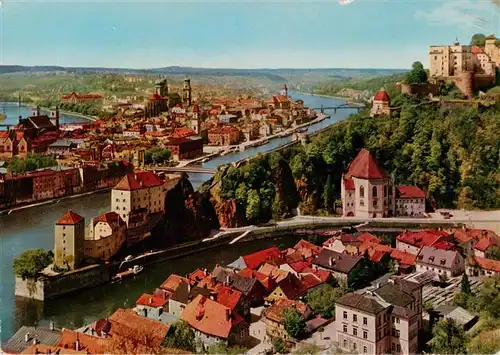 AK / Ansichtskarte  PAssAU Dreifluessestadt Panorama