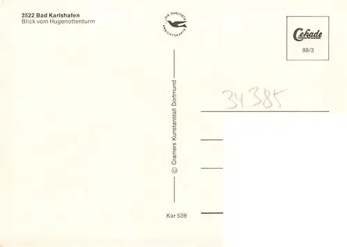 AK / Ansichtskarte  Bad_Karlshafen Blick vom Hugenottenturm