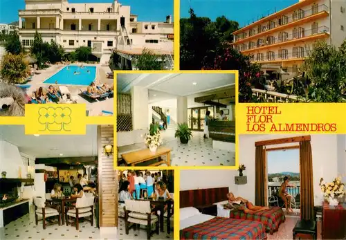 AK / Ansichtskarte  Paguera_Peguera_Calvia_Mallorca_ES Hotel Flor Los Almendros Gastraeume Pool Appartement