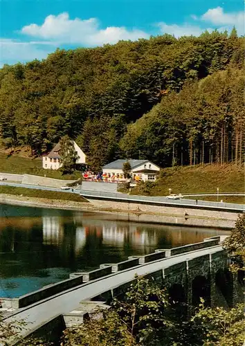 AK / Ansichtskarte 73951789 Helminghausen Hotel Restaurant Waldschaenke Stausee