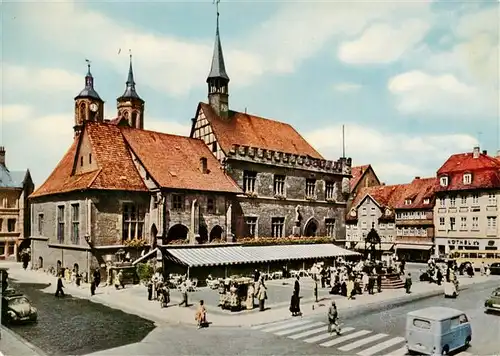 AK / Ansichtskarte 73951844 Goettingen__Niedersachsen Rathaus Marktplatz Brunnen