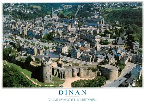 AK / Ansichtskarte  Dinan_22_Cotes-d_Armor Le chateau et les remparts Vue aerienne
