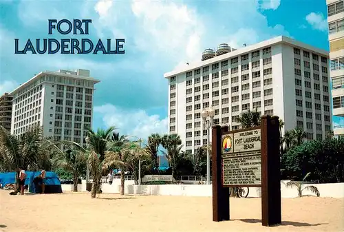 AK / Ansichtskarte  Fort_Lauderdale_Florida_USA Beach with the Sheraton Yankee Trader in background