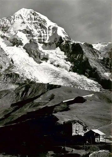 AK / Ansichtskarte  Kleine_Scheidegg_Interlaken_BE mit Eigergletscher und Moench