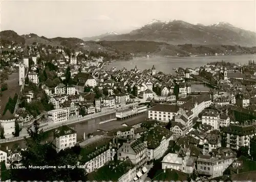 AK / Ansichtskarte  Luzern__LU Museggtuerme und Rigi