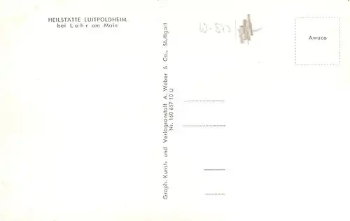 AK / Ansichtskarte  Lohr_Main Heilstaette Luitpoldheim