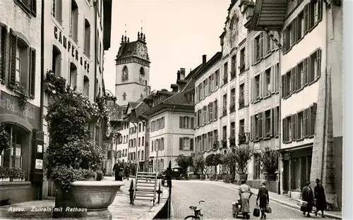 AK / Ansichtskarte  Aarau_AG Zollrain mit Rathaus
