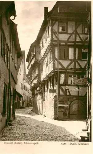 AK / Ansichtskarte 73952038 Mosbach_Baden Schwanengasse Altstadt Fachwerkhaeuser