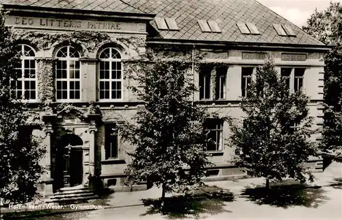 AK / Ansichtskarte 73952056 Holzminden_Weser_Niedersachsen Gymnasium