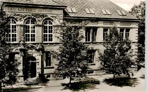 AK / Ansichtskarte 73952068 Holzminden_Weser_Niedersachsen Gymnasium