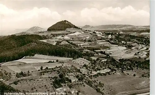 AK / Ansichtskarte  Hohenstaufen_Goeppingen_BW Panorama Hohenrechberg und Stuifen Original Straehle Bild Nr. 21197