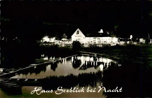 AK / Ansichtskarte 73952095 Selm Haus Seeblick bei Nacht