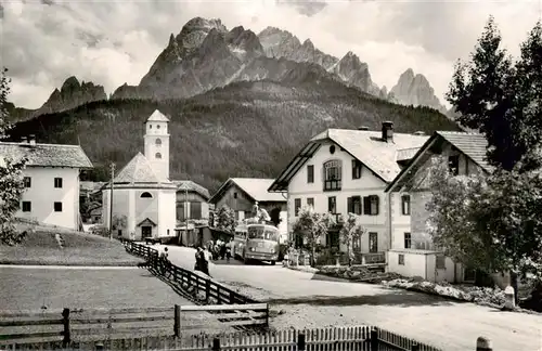 AK / Ansichtskarte  Moso_di_Sesto_Sexten_Sesto_Suedtirol_IT Ortspartie mit Kirche