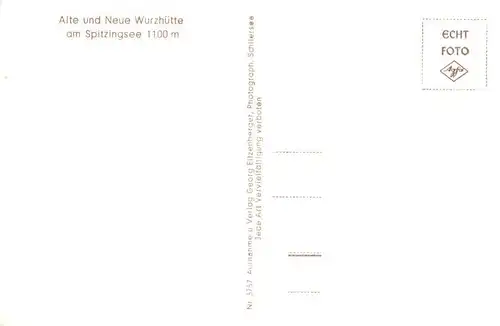 AK / Ansichtskarte  Spitzingsee_Schliersee Alte und Neue Wurzhuette