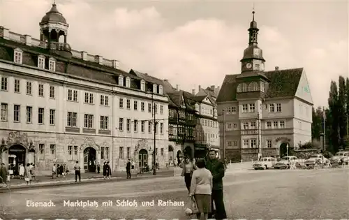 AK / Ansichtskarte 73952148 Eisenach Marktplatz mit Schloss und Rathaus