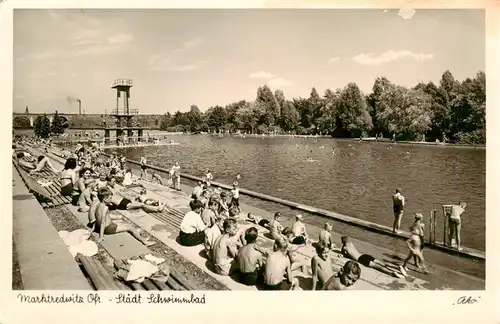 AK / Ansichtskarte  Marktredwitz Staedt Schwimmbad