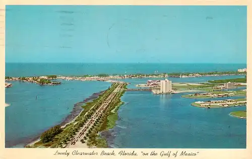 AK / Ansichtskarte  Clearwater_Beach_Florida_USA on the Gulf of Mexico Aerial view