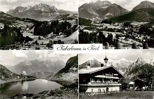 AK / Ansichtskarte  Fieberbrunn_Tirol_AT Panorama Seepartie Gasthaus