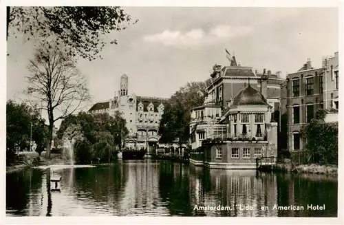 AK / Ansichtskarte  Amsterdam__NL Lido en American Hotel