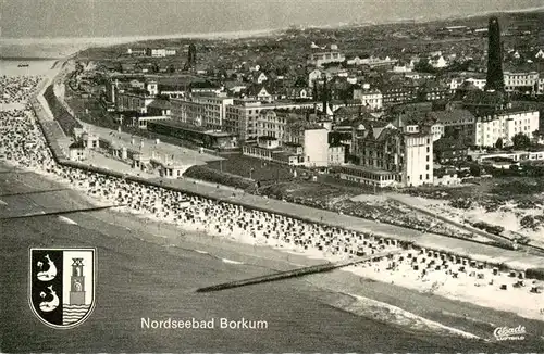 AK / Ansichtskarte  Borkum_Nordseebad Fliegeraufnahme