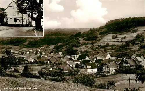 AK / Ansichtskarte  Kempfenbrunn_Floersbachtal_Hessen Panorama Gasthaus zur Linde