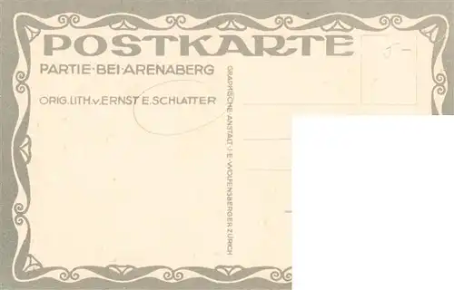 AK / Ansichtskarte  Schlatter_E.E._Kuenstlerlitho Boot Fluss 