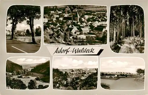AK / Ansichtskarte 73952292 Adorf_Waldeck Panorama Ortsansichten Waldweg