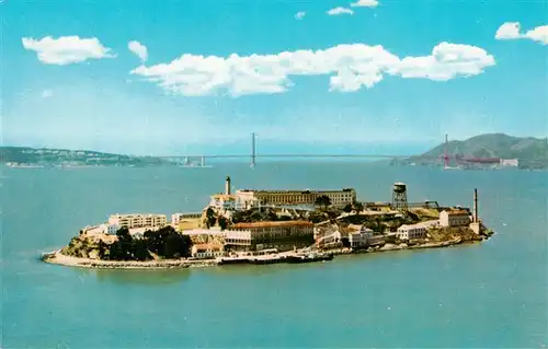 AK / Ansichtskarte  Alcatraz_San_Francisco_USA Inselblick Fliegeraufnahme