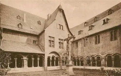 AK / Ansichtskarte  Aschaffenburg_Main Stiftskirche Kreuzgang