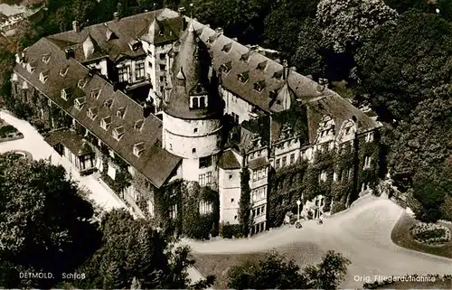 AK / Ansichtskarte 73952321 Detmold Schloss Fliegeraufnahme