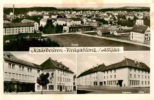 AK / Ansichtskarte 73952333 Neugablonz_Kaufbeuren Panorama Fortuna Lichtspiele Postamt