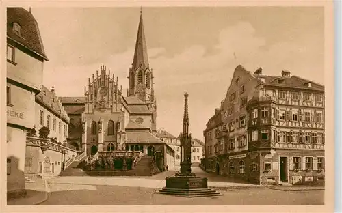 AK / Ansichtskarte  Aschaffenburg_Main Stiftskirche