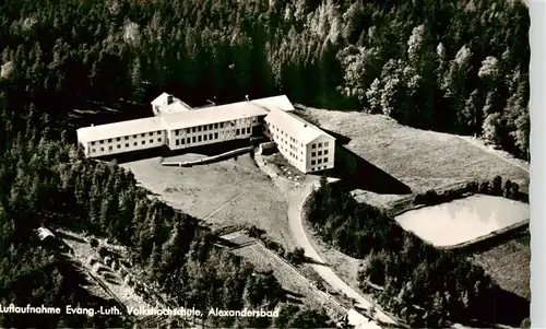 AK / Ansichtskarte 73952351 Alexandersbad_Bad Ev luth Volkshochschule Fliegeraufnahme