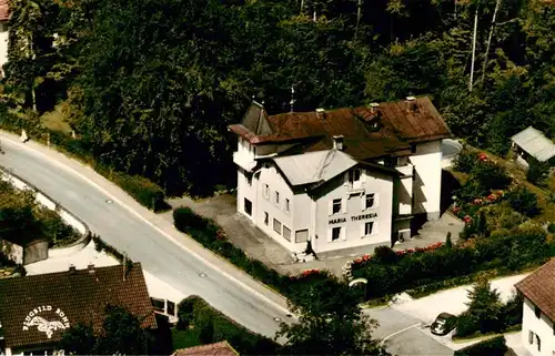 AK / Ansichtskarte  Tutzing Hotel garni Maria Theresia Fliegeraufnahme
