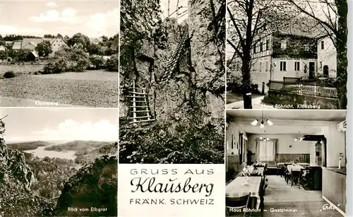 AK / Ansichtskarte  Klausberg_Betzenstein_Bayern Panorama Blick vom Elbgrat Haus Roehricht Gastzimmer