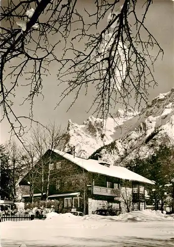 AK / Ansichtskarte 73952384 MITTENWALD_Bayern Fremdenheim Bergschloessl