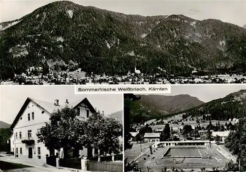 AK / Ansichtskarte  Weissbriach_Gitschtal_Kaernten_AT Panorama Gasthaus Schwimmbad