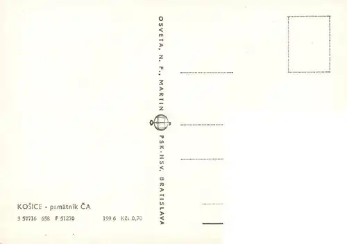 AK / Ansichtskarte  Kosice_Kassa_Kaschau_Slovakia pamaetnik CA