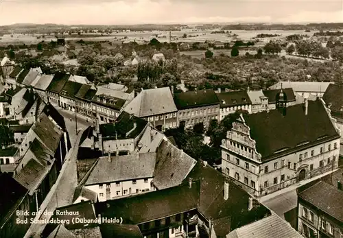 AK / Ansichtskarte  Bad_Schmiedeberg Panorama mit Rathausblick