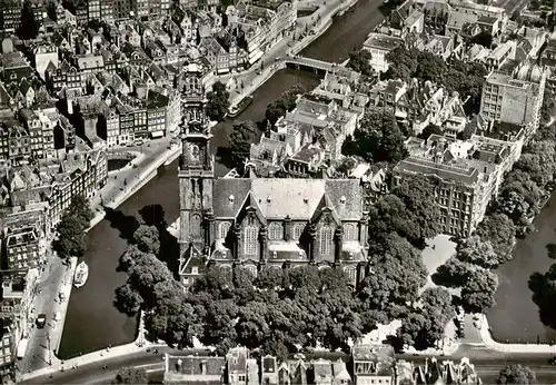 AK / Ansichtskarte  Amsterdam__NL De Westkerk Fliegeraufnahme