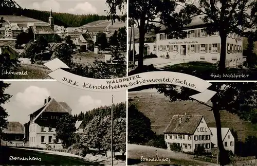 AK / Ansichtskarte  Schoenwald_Schwarzwald DRK Kinderheim Haus Waldpeter Sternenhaus Sonnenhaus