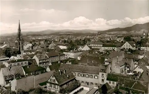 AK / Ansichtskarte  Offenburg Stadtpanorama Blick auf den Schwarzwald